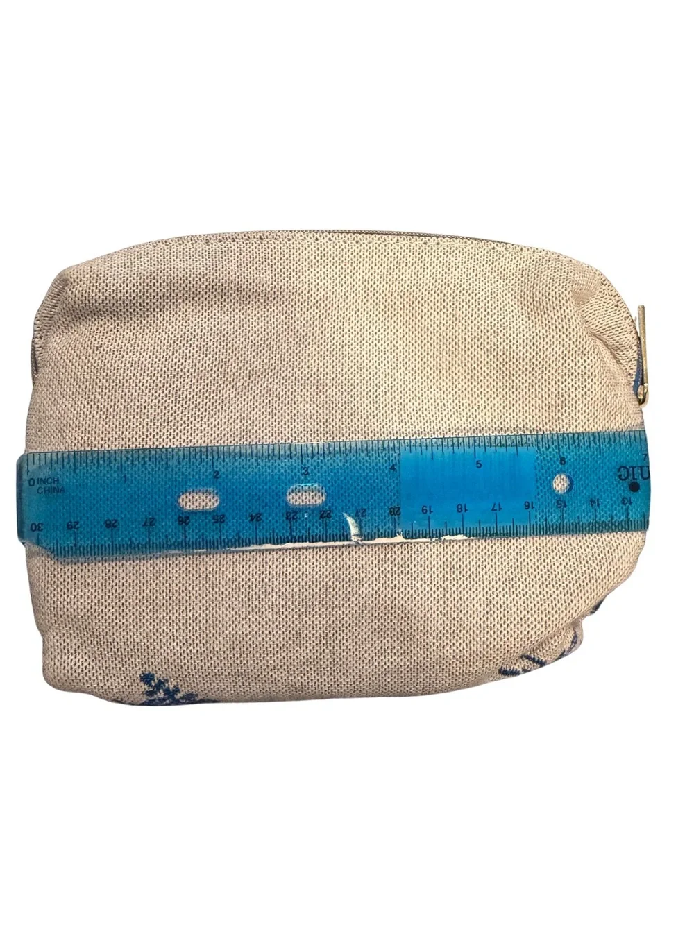 New‎ KLM Rituals Airline Amenity Kit Blue Floral Travel Toiletry Bag Set